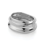 Lennon Mega Bangle Silver Dipped Brass