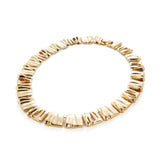 Jenny Bird-Sundra Collar-Necklaces-Gold Tone Dipped-Blue Ruby Jewellery-Vancouver Canada
