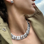 Sundra Collar Silver Dipped Brass