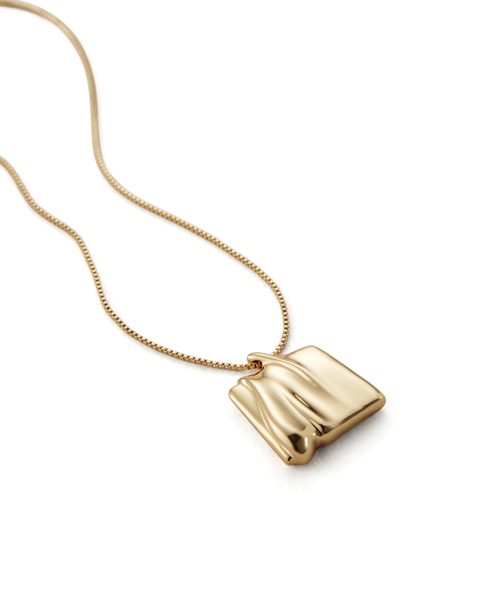 Sundra Pendant Necklace 14k Gold Dipped Brass