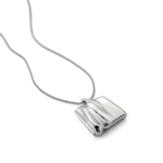 Sundra Pendant Necklace Silver Dipped Brass