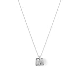 Sundra Pendant Necklace Silver Dipped Brass