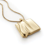 Sundra Pendant Necklace Large 14k Gold Dipped Brass