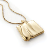 Sundra Pendant Necklace Large 14k Gold Dipped Brass