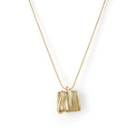 Sundra Pendant Necklace Large 14k Gold Dipped Brass