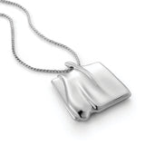 Sundra Pendant Necklace Large Silver Dipped Brass