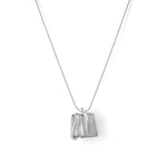 Sundra Pendant Necklace Large Silver Dipped Brass