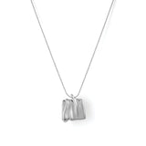 Sundra Pendant Necklace Large Silver Dipped Brass