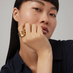 Leona Ring 14k Gold Ion Plated / 6