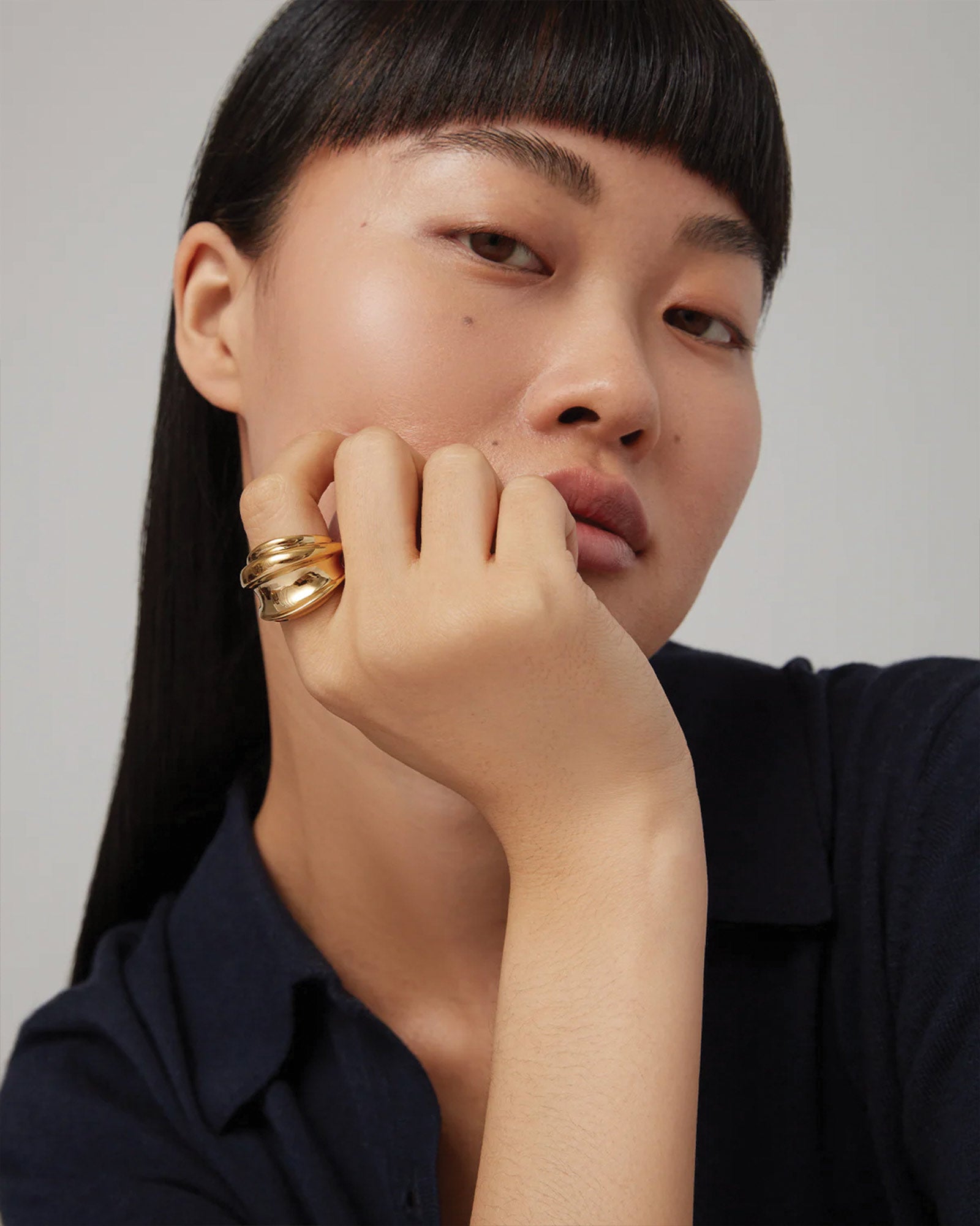 Leona Ring 14k Gold Ion Plated / 6