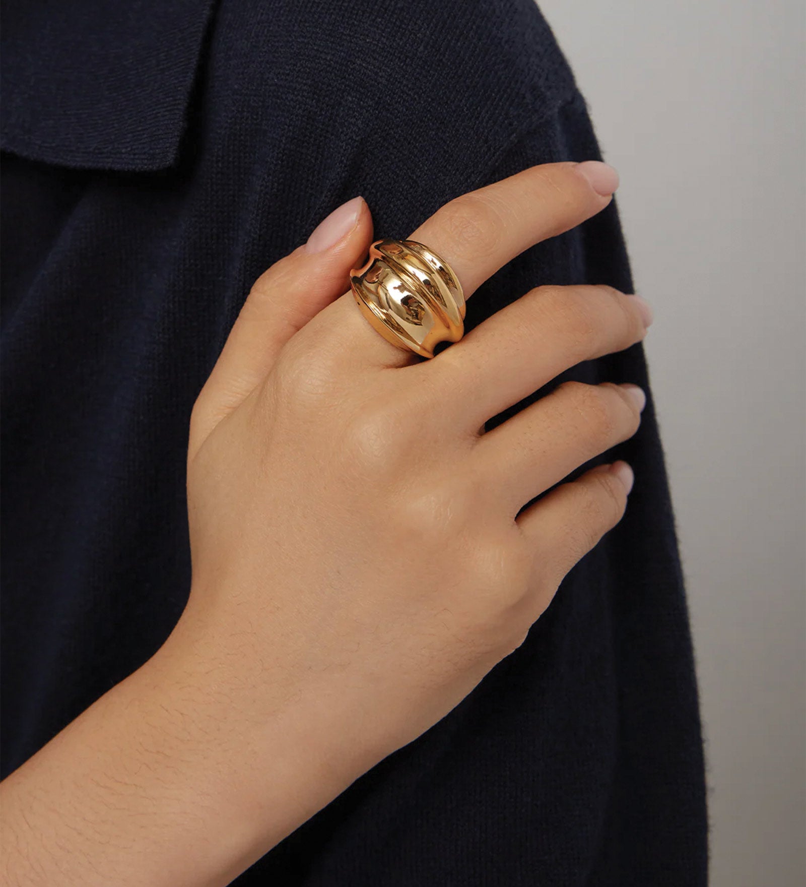 Leona Ring 14k Gold Ion Plated / 6