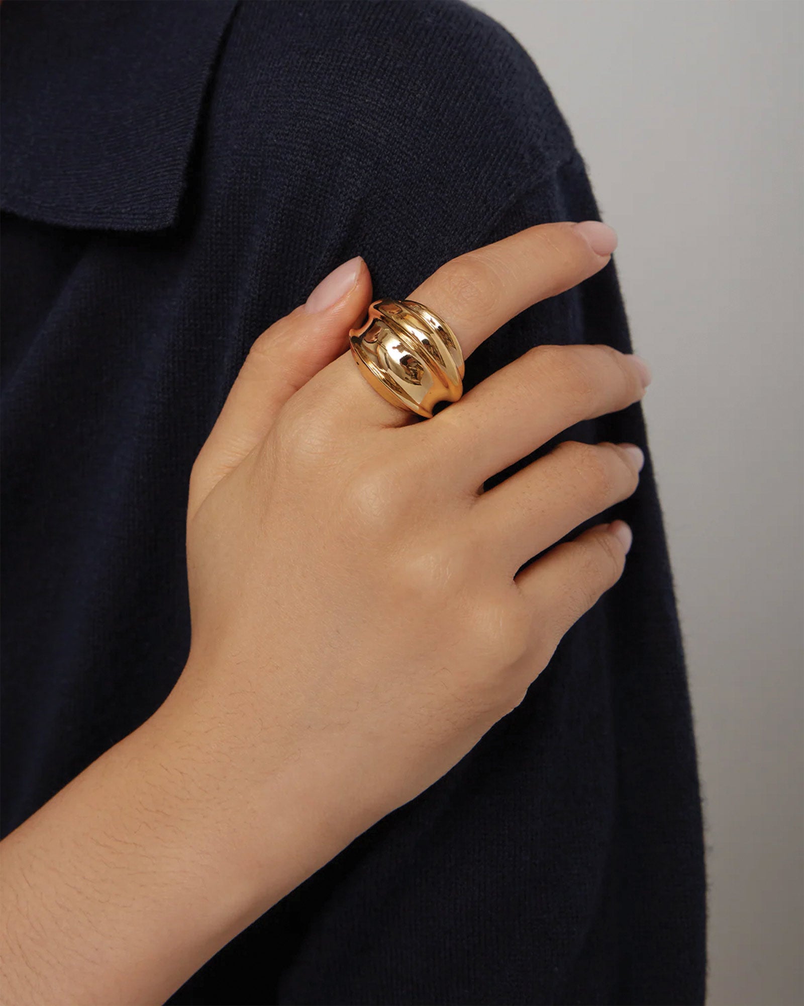Leona Ring 14k Gold Ion Plated / 6