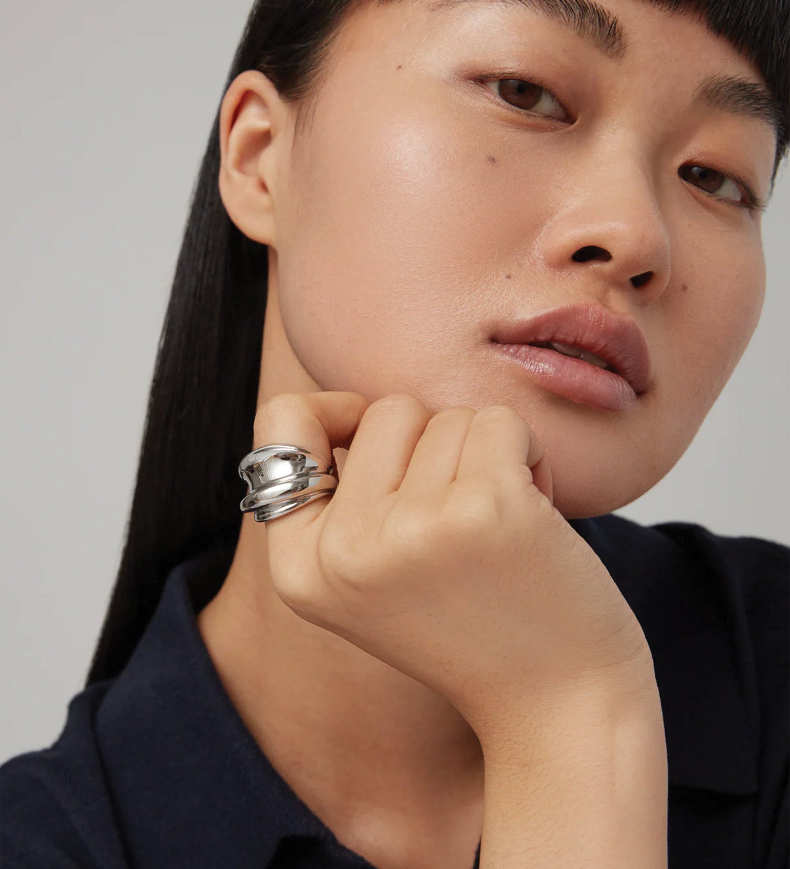 Leona Ring Platinum Plated / 6
