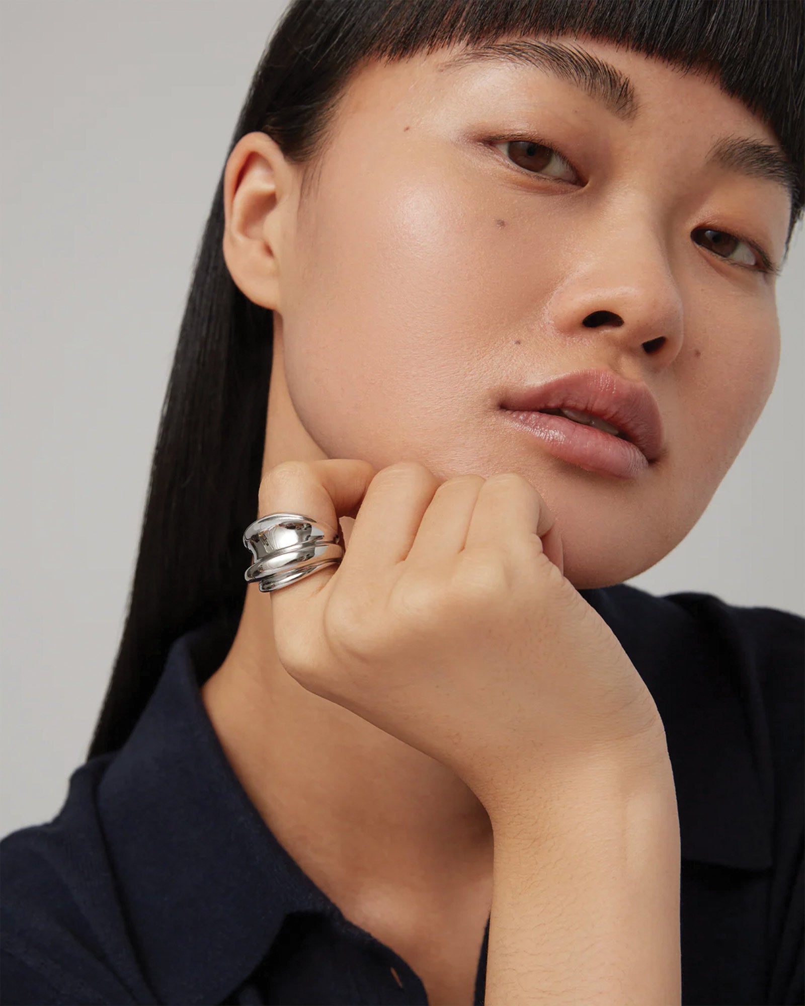 Leona Ring Platinum Plated / 6