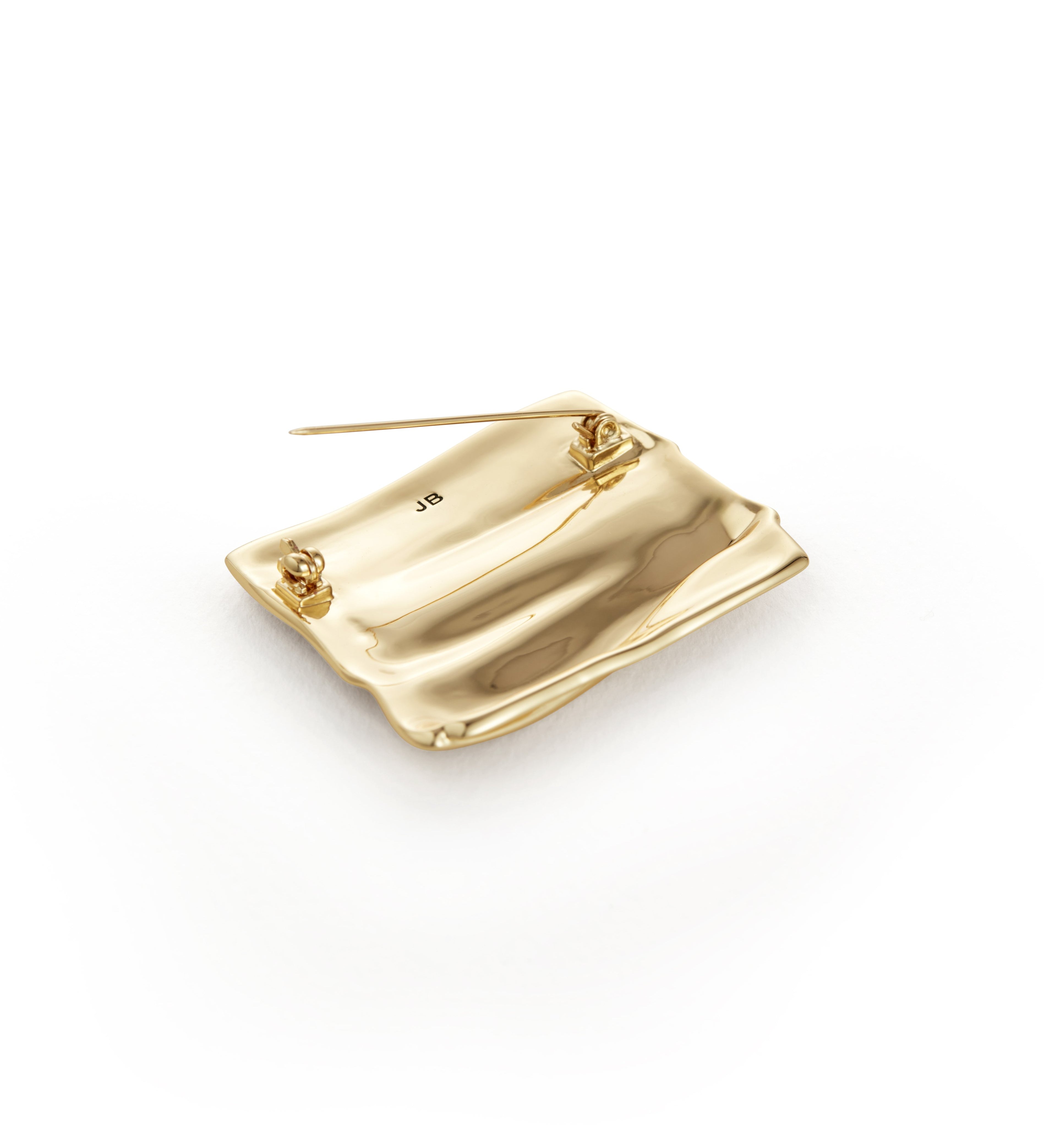 Sundra Brooch 14k Gold Dipped Brass