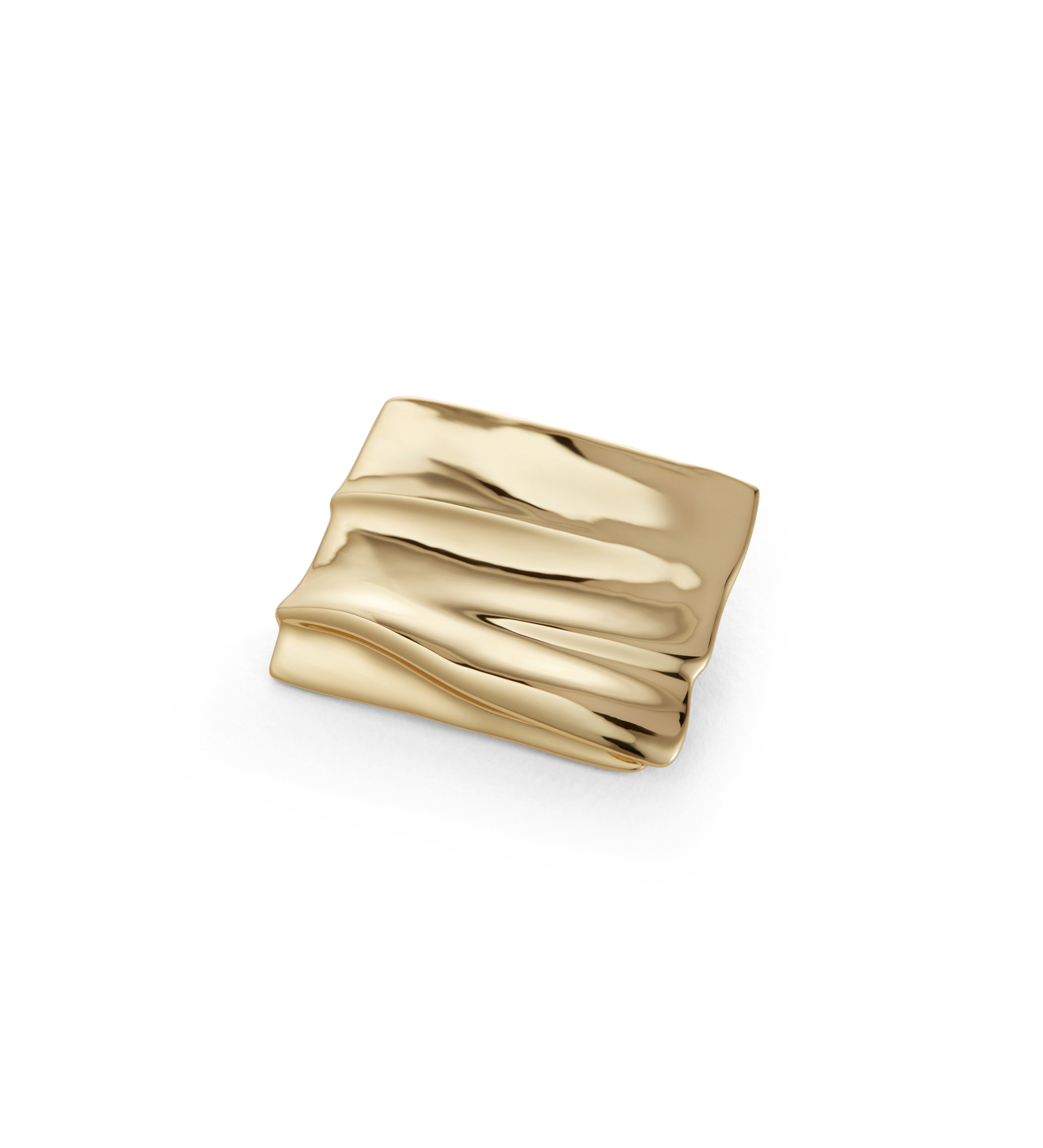 Sundra Brooch 14k Gold Dipped Brass