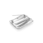 Sundra Brooch Silver Dipped Brass