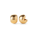 Gemma Hoop Earrings 14k Gold Dipped Brass
