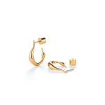 Colette Hoop Earrings - Small 14k Gold Dipped Brass
