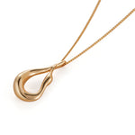 Mini Egret Pendant Necklace 14k Gold Dipped Brass