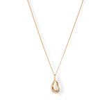 Mini Egret Pendant Necklace 14k Gold Dipped Brass