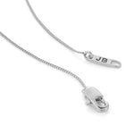 Mini Egret Pendant Necklace Silver Dipped Brass