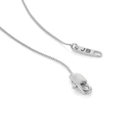 Mini Egret Pendant Necklace Silver Dipped Brass