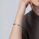 Remi Bangle Platinum Plated Steel / MED