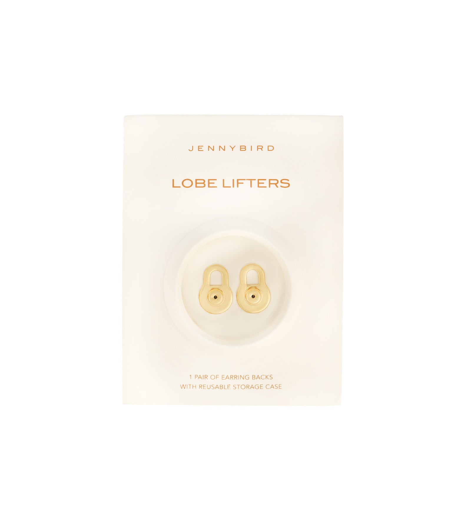 Jenny Bird-Lobe Lifters-Earrings-14k Gold Dipped Brass-Blue Ruby Jewellery-Vancouver Canada
