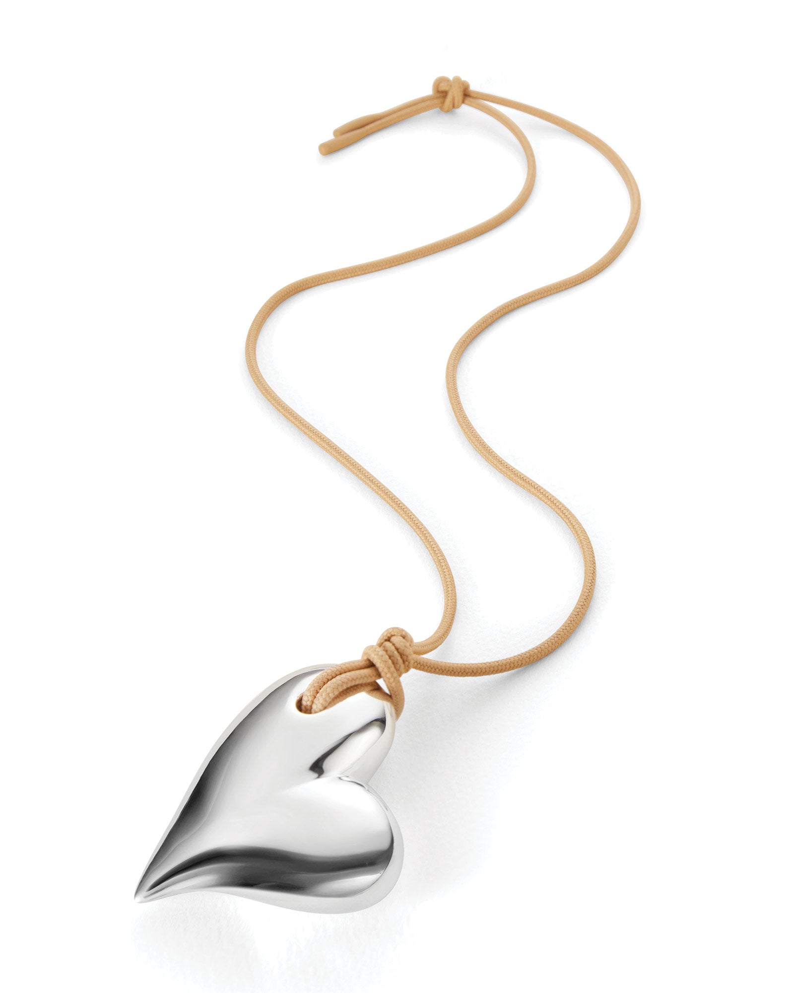 Jenny Bird-Mega Art Heart On A String Necklace-Necklaces-Blue Ruby Jewellery-Vancouver Canada