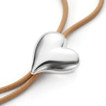 Jenny Bird-Art Heart Bolo Tie-Necklaces-Blue Ruby Jewellery-Vancouver Canada