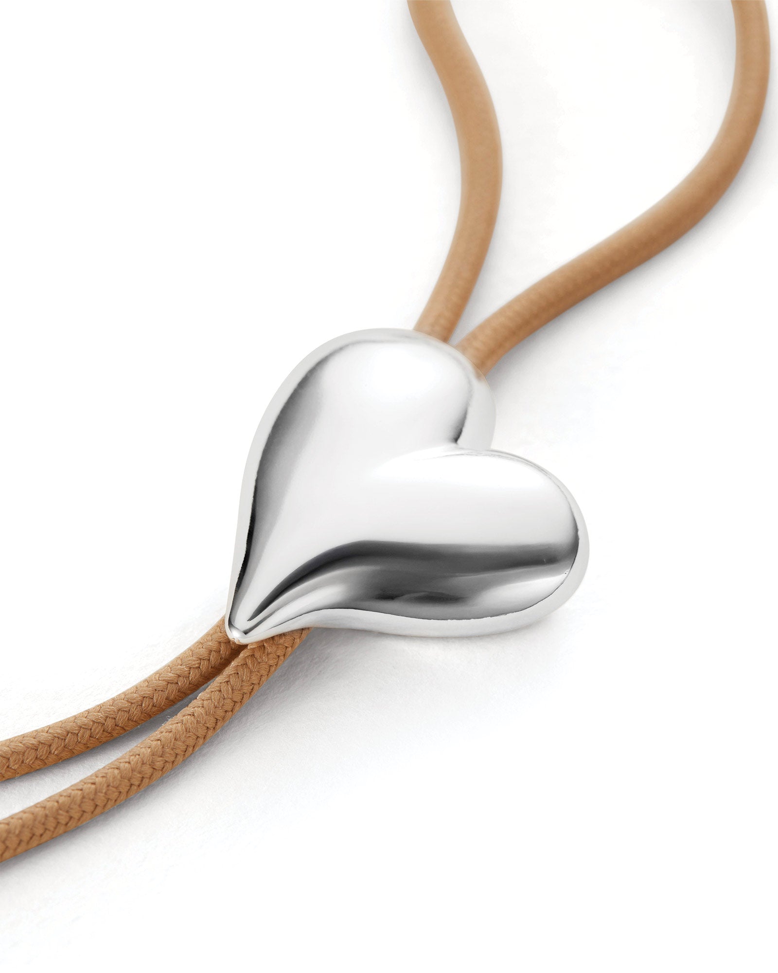 Jenny Bird-Art Heart Bolo Tie-Necklaces-Blue Ruby Jewellery-Vancouver Canada