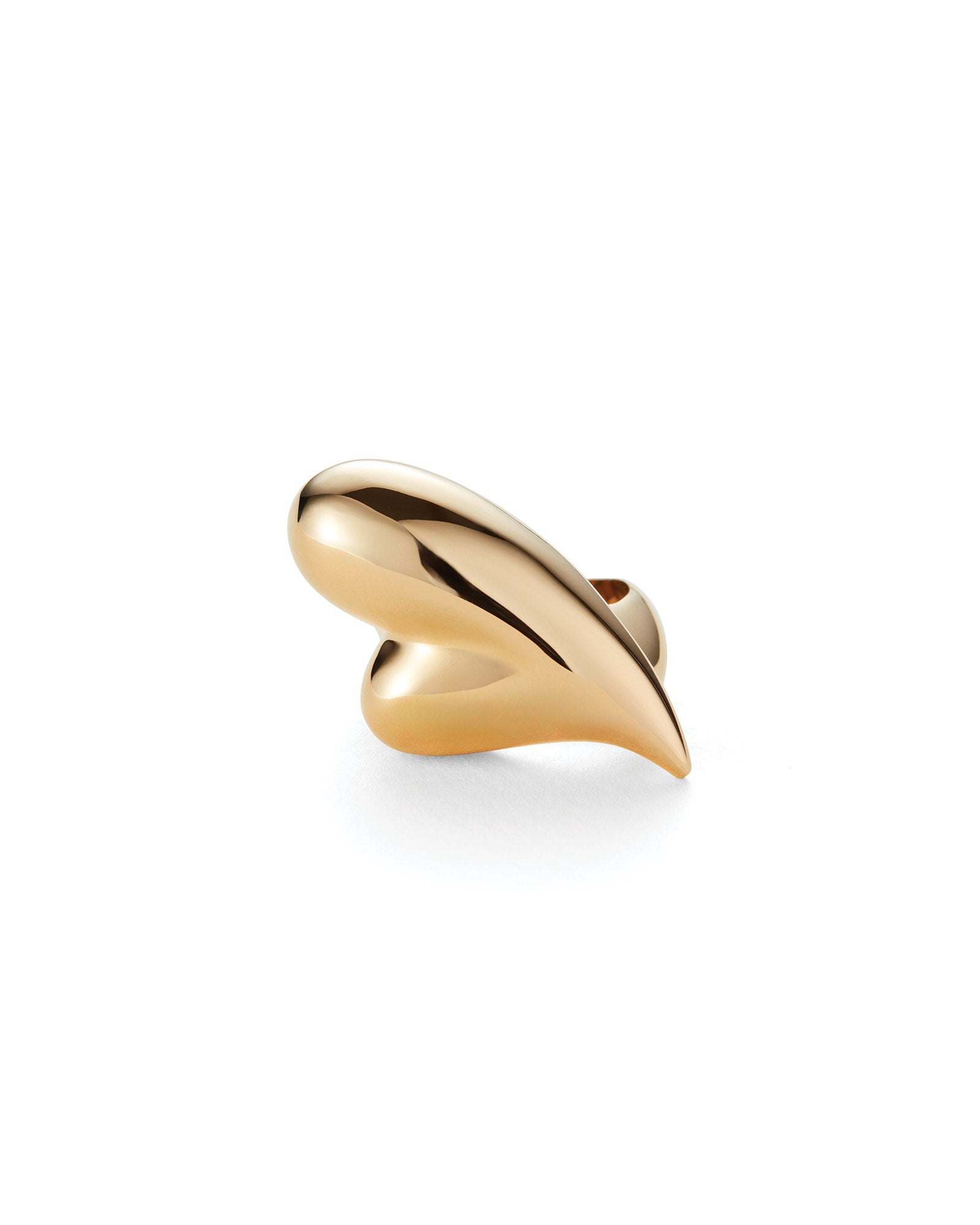 Jenny Bird-Puffy Heart Ring-Rings-14k Gold Dipped Brass-6-Blue Ruby Jewellery-Vancouver Canada