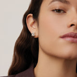 Jenny Bird-Mini Woven Square Earrings-Earrings-Blue Ruby Jewellery-Vancouver Canada