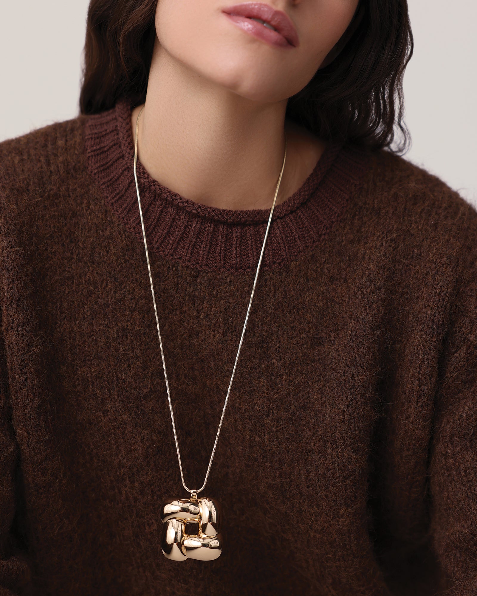 Jenny Bird-Woven Square Pendant Necklace-Necklaces-Blue Ruby Jewellery-Vancouver Canada