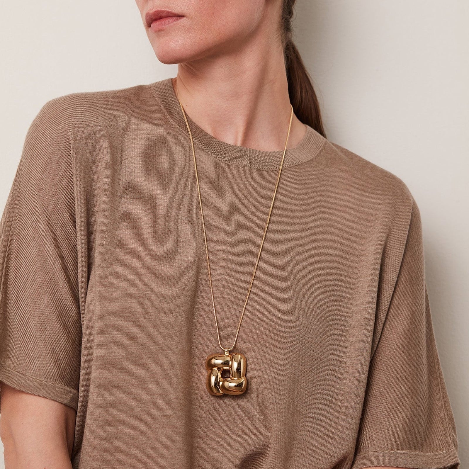 Jenny Bird-Woven Square Pendant Necklace-Necklaces-Blue Ruby Jewellery-Vancouver Canada
