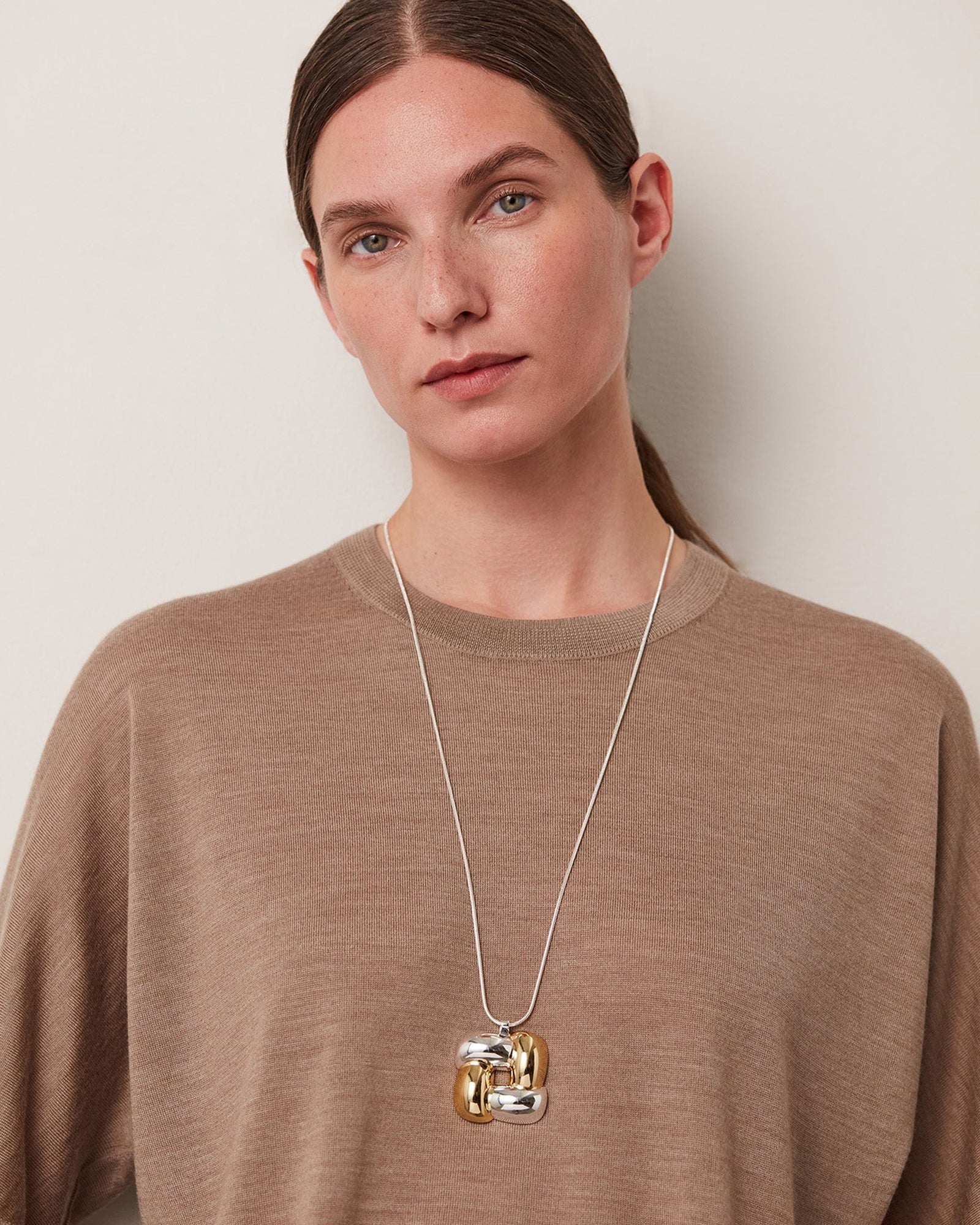 Jenny Bird-Woven Square Pendant Necklace-Necklaces-Blue Ruby Jewellery-Vancouver Canada