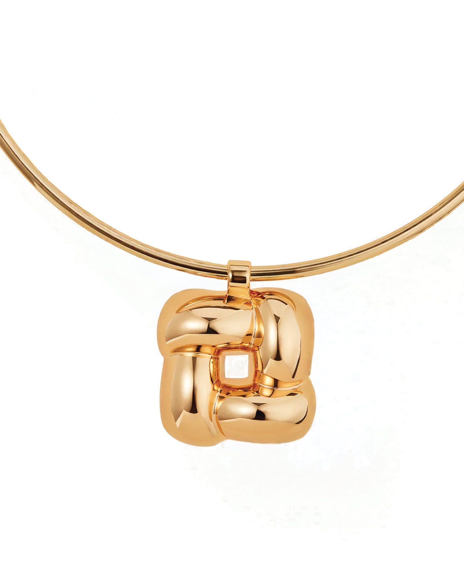 Jenny Bird-Woven Square Collar-Necklaces-Blue Ruby Jewellery-Vancouver Canada