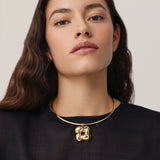 Jenny Bird-Woven Square Collar-Necklaces-Blue Ruby Jewellery-Vancouver Canada