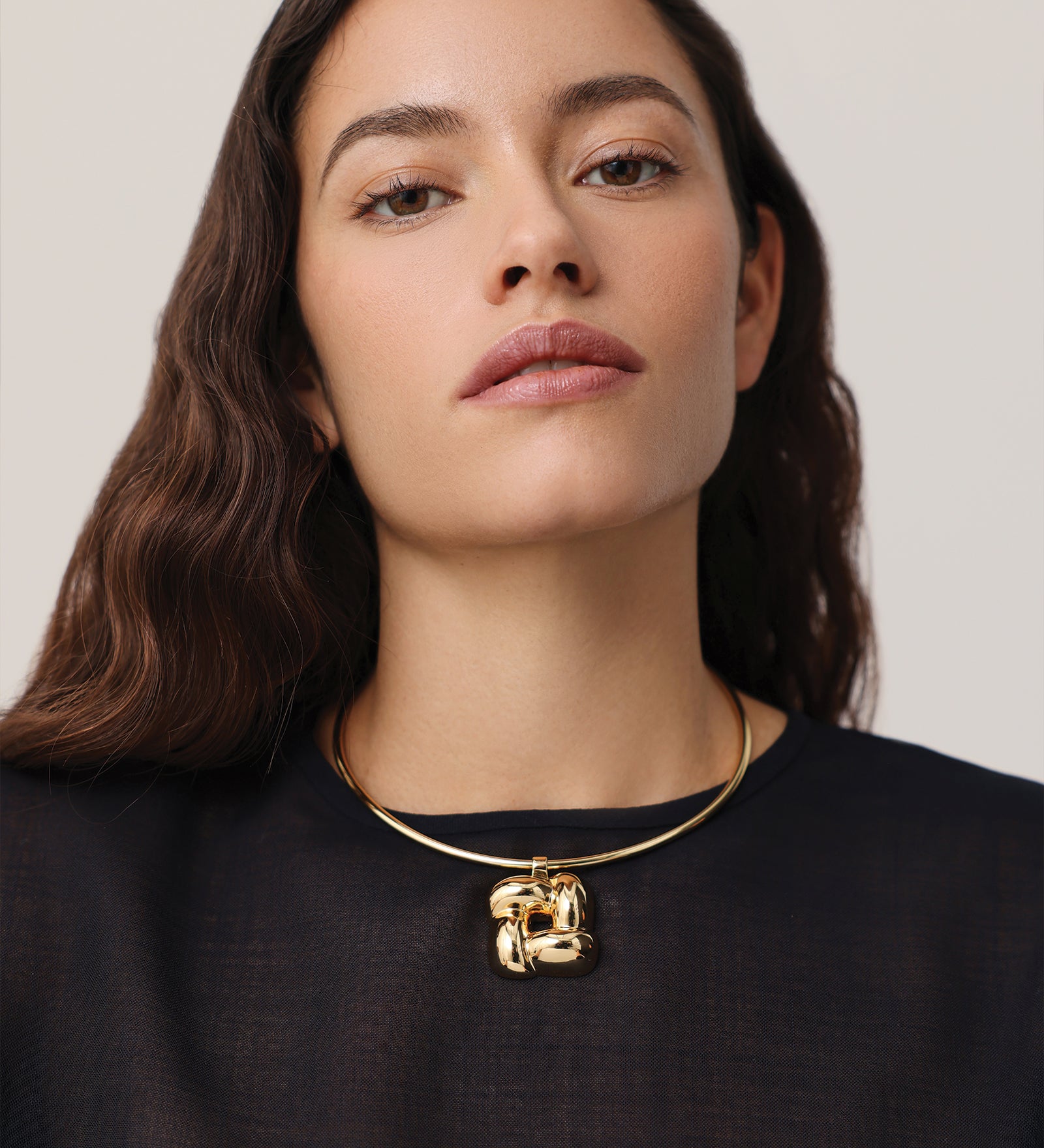 Jenny Bird-Woven Square Collar-Necklaces-Blue Ruby Jewellery-Vancouver Canada