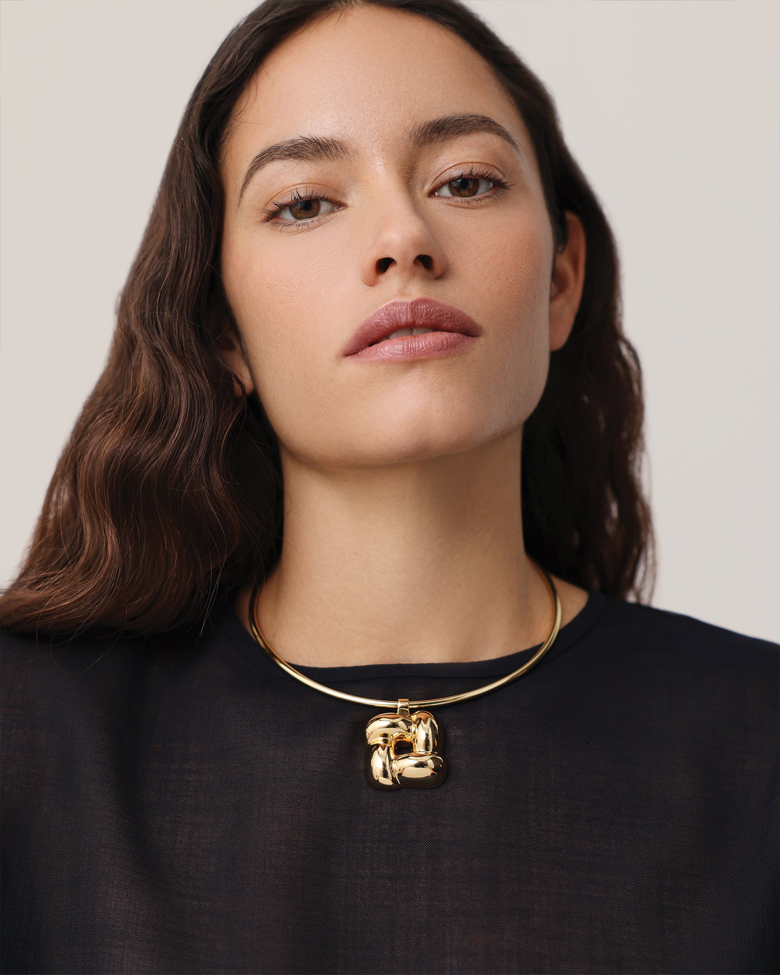 Jenny Bird-Woven Square Collar-Necklaces-Blue Ruby Jewellery-Vancouver Canada