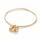 Jenny Bird-Woven Square Collar-Necklaces-14k Gold Dipped Brass-Blue Ruby Jewellery-Vancouver Canada