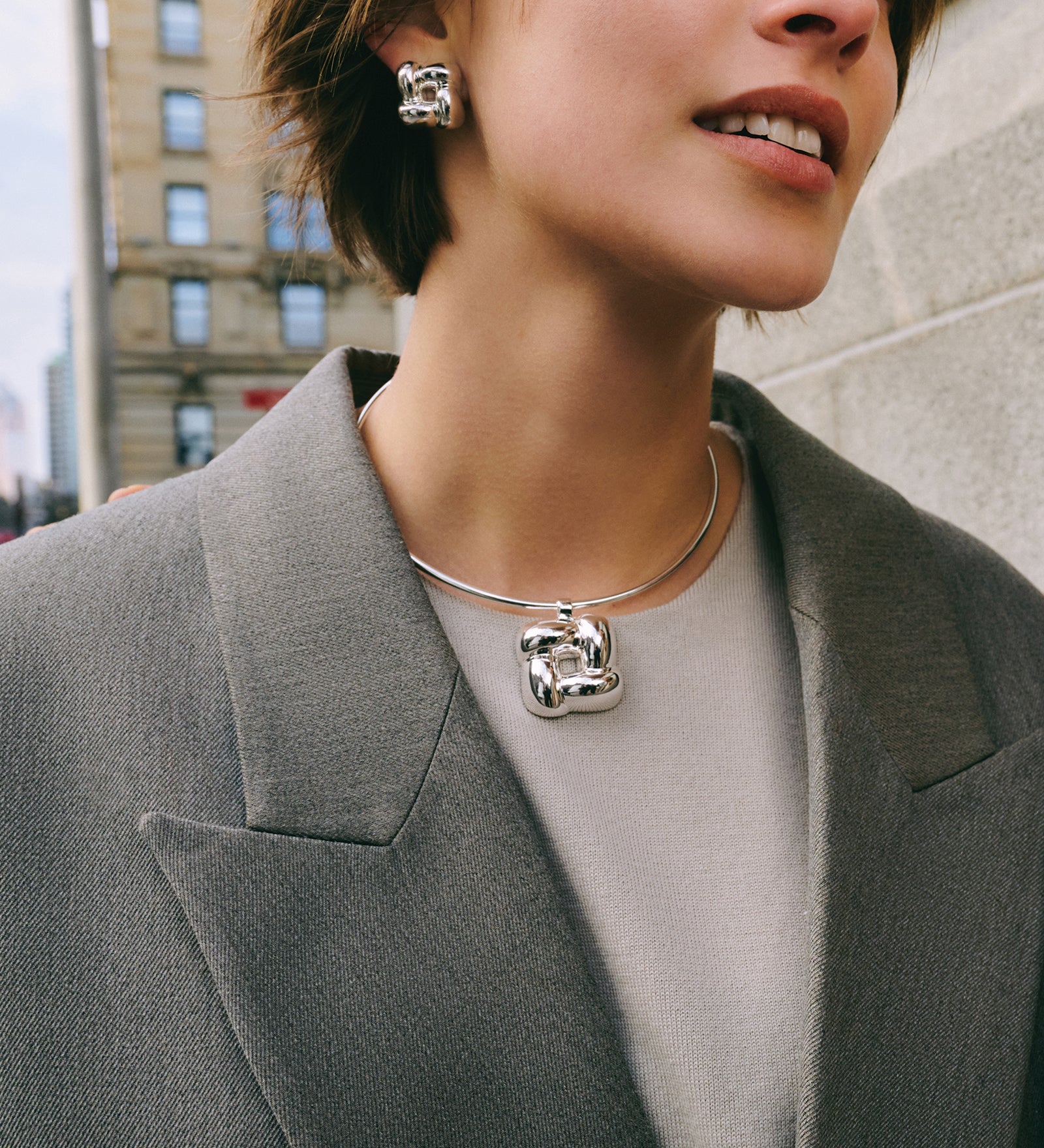 Jenny Bird-Woven Square Collar-Necklaces-Blue Ruby Jewellery-Vancouver Canada