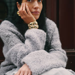 Jenny Bird-Mega Woven Square Bangle-Bracelets-Blue Ruby Jewellery-Vancouver Canada