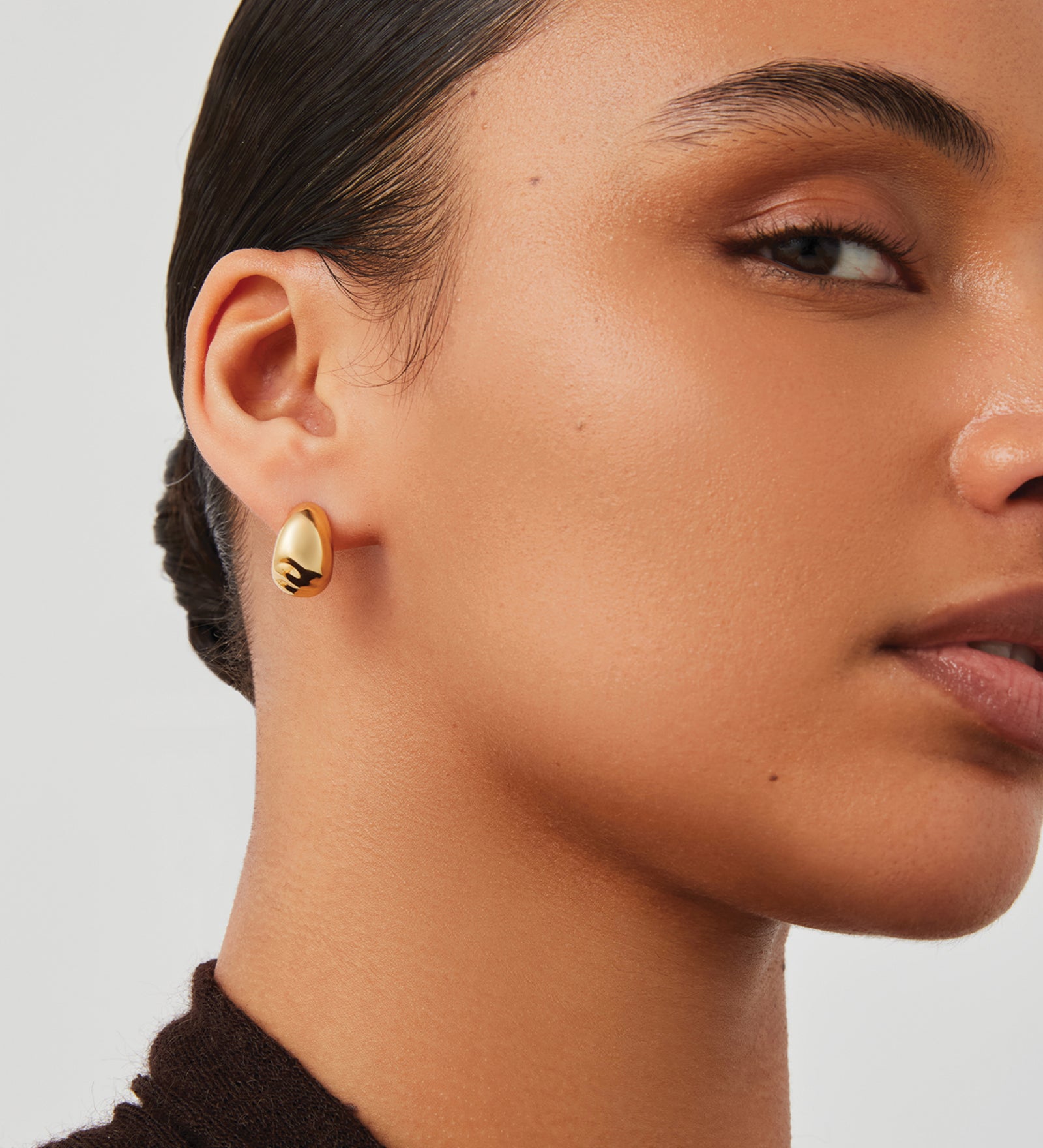 Small Nelle Hoops 14k Gold Dipped Brass