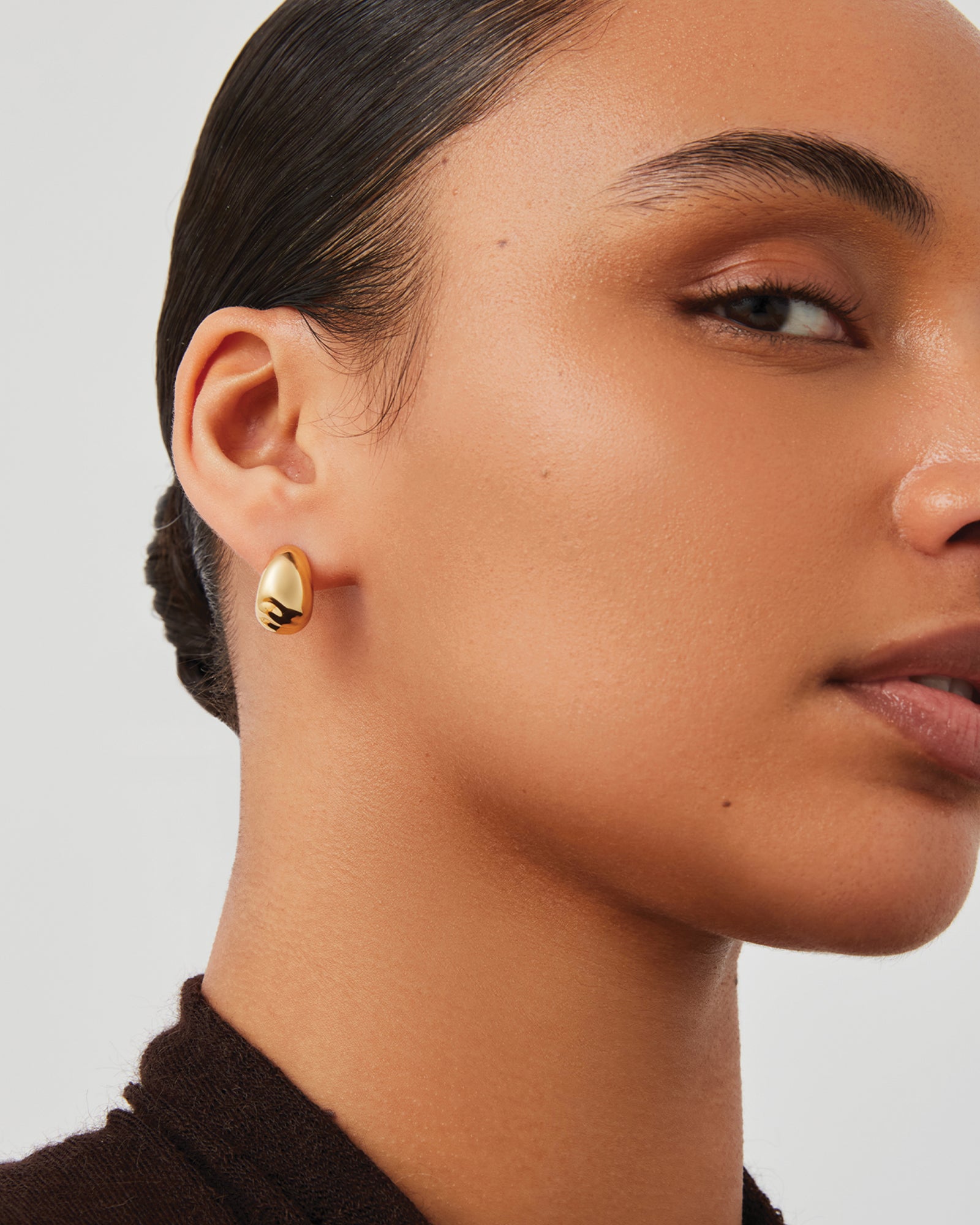 Small Nelle Hoops 14k Gold Dipped Brass