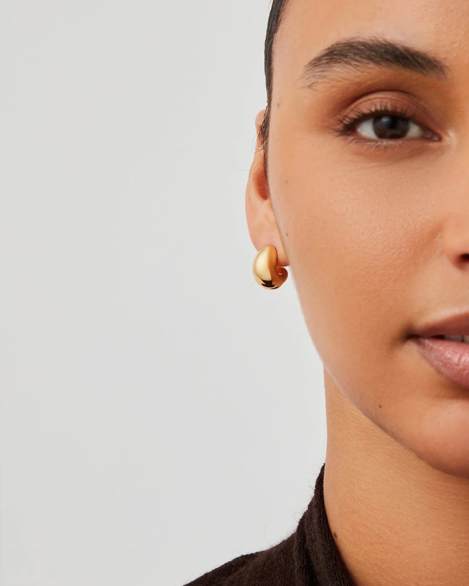 Jenny Bird-Small Nelle Hoops-Earrings-Blue Ruby Jewellery-Vancouver Canada