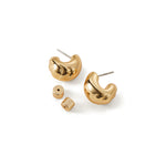 Small Nelle Hoops 14k Gold Dipped Brass