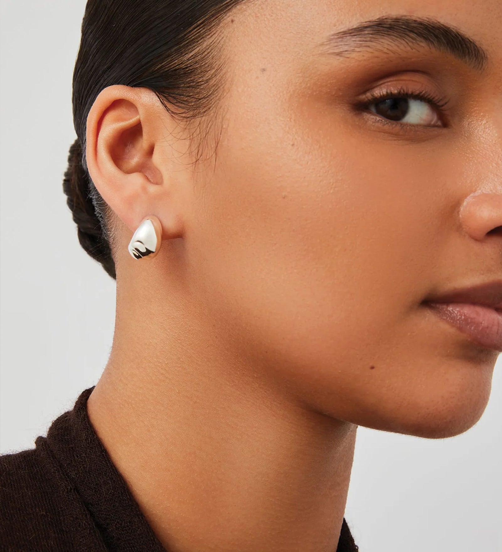 Jenny Bird-Small Nelle Hoops-Earrings-Blue Ruby Jewellery-Vancouver Canada