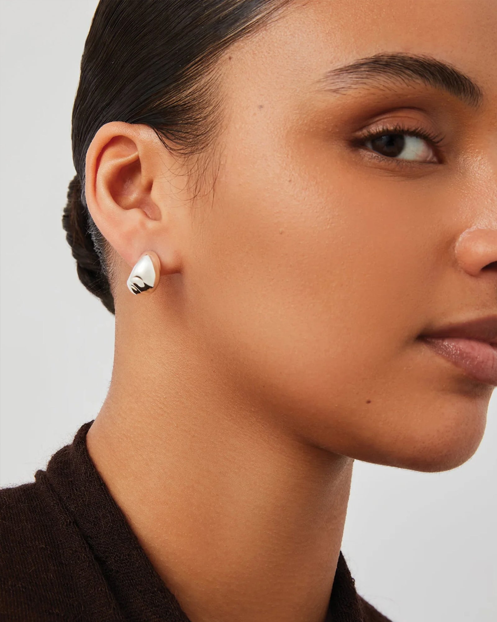 Jenny Bird-Small Nelle Hoops-Earrings-Blue Ruby Jewellery-Vancouver Canada